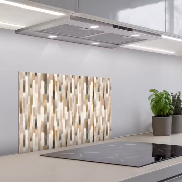 Spatscherm keuken - Abstract - Patroon - Kwaststreken — 5