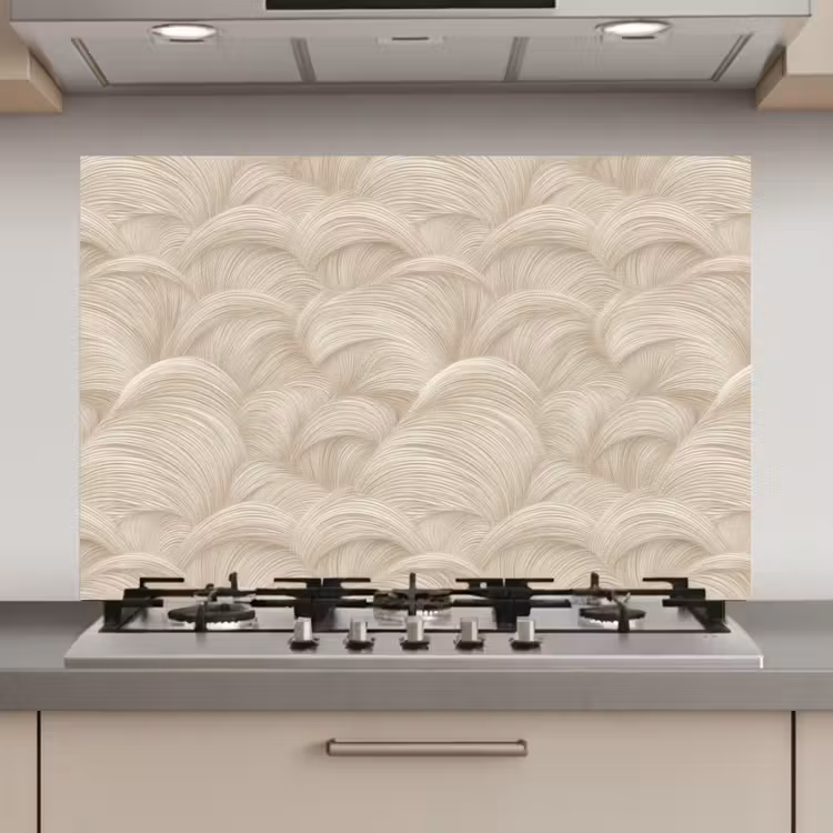 Spatscherm keuken - Bogen - Patroon - Beige — 1