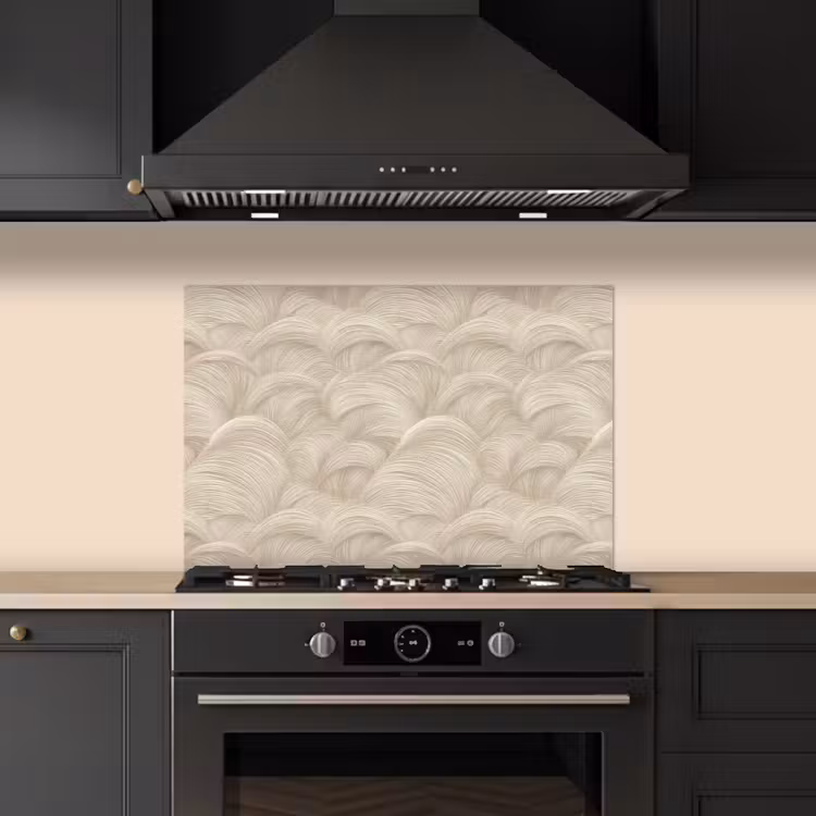 Spatscherm keuken - Bogen - Patroon - Beige — 2