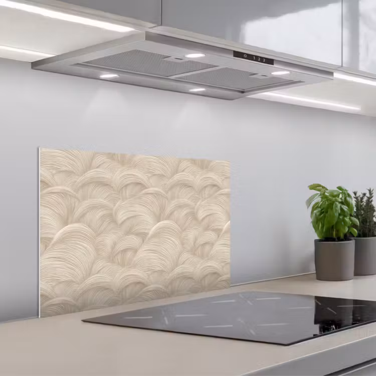 Spatscherm keuken - Bogen - Patroon - Beige — 5