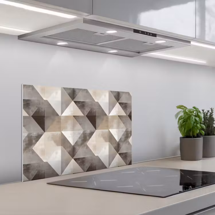 Spatscherm keuken - Geometrisch - Motief - Aardetinten — 5