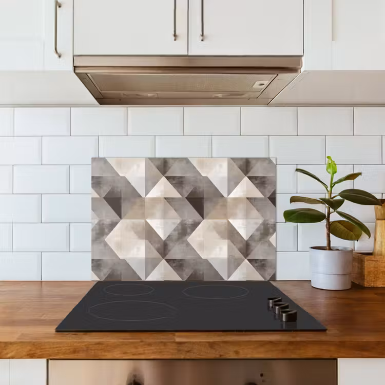 Spatscherm keuken - Geometrisch - Motief - Aardetinten — 6