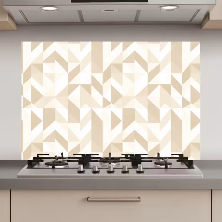 Spatscherm keuken - Modern - Abstract - Beige — 1