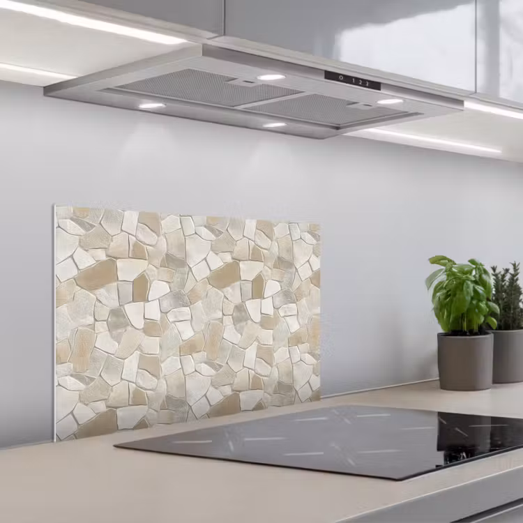 Spatscherm keuken - Mozaïek - Stenen - Beige — 5