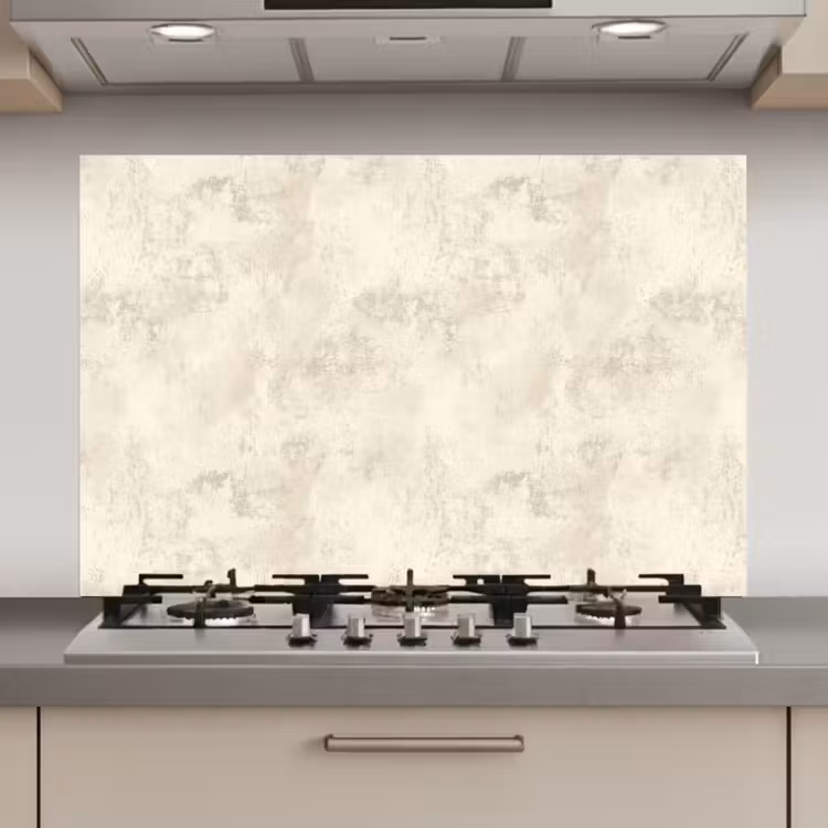 Spatscherm keuken - Patroon - Organisch - Beige — 1