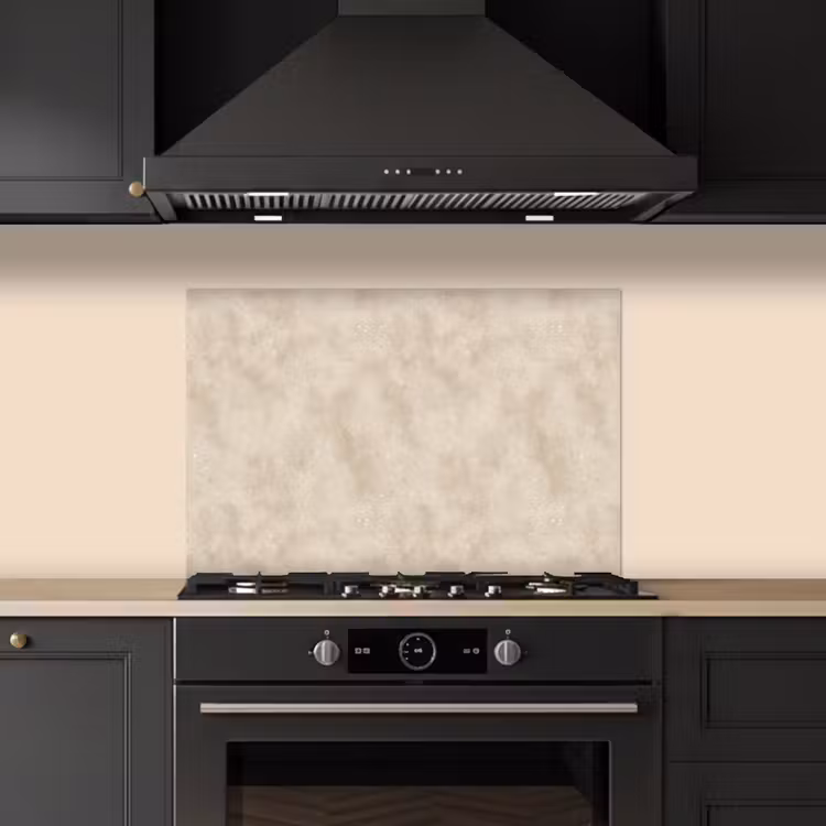 Spatscherm keuken - Structuur - Spikkels - Beige — 2