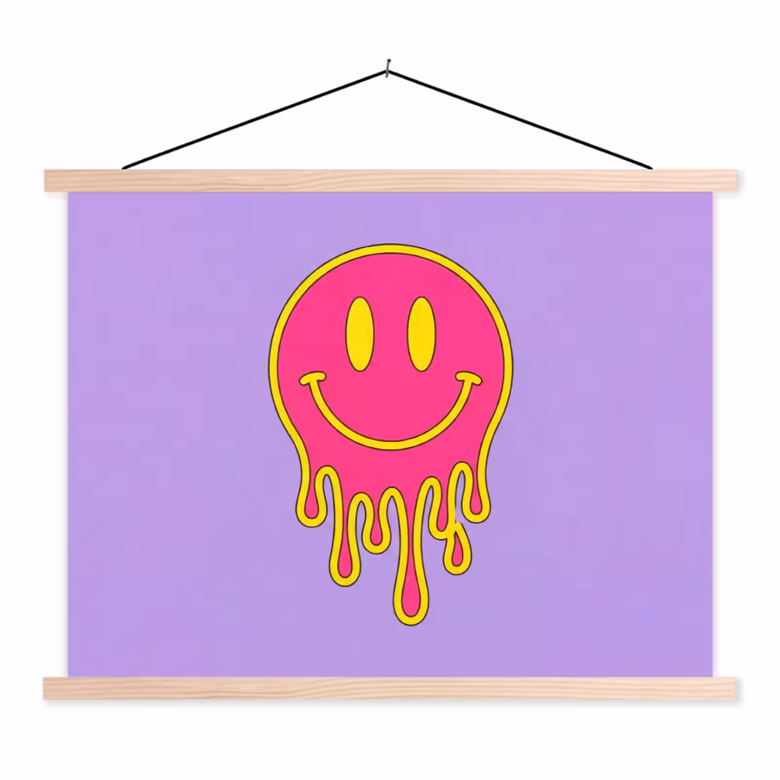 Schoolplaat - Smiley - Drip - Neon — 1