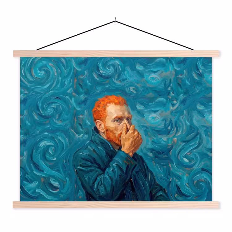 Schoolplaat - Portret - Klassiek - Blauw — 1