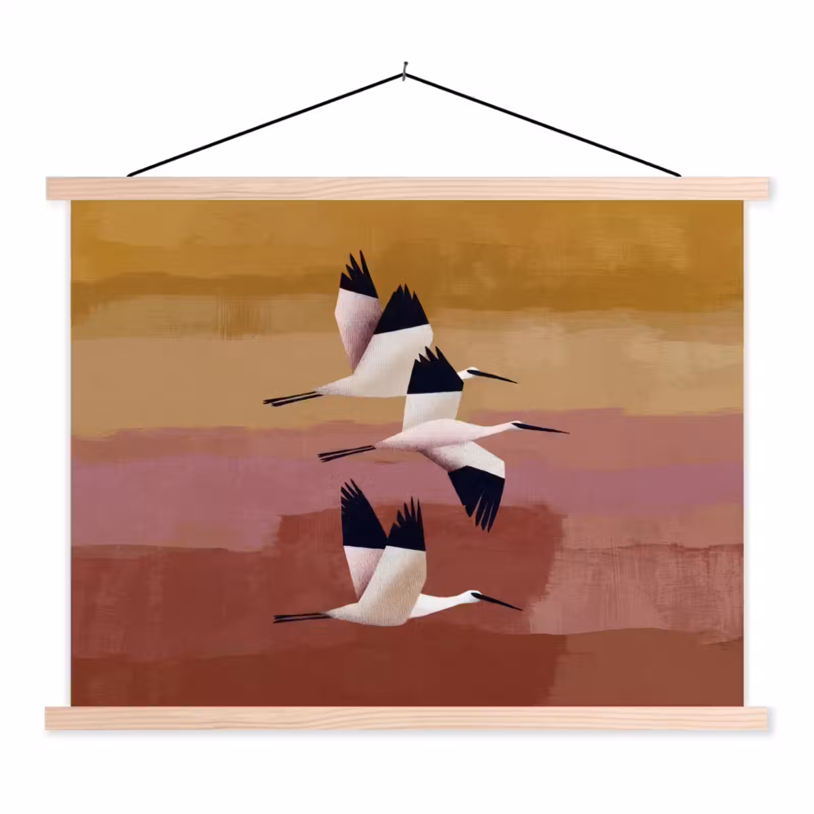 Schoolplaat - Vogels - Snavel - Abstract — 1