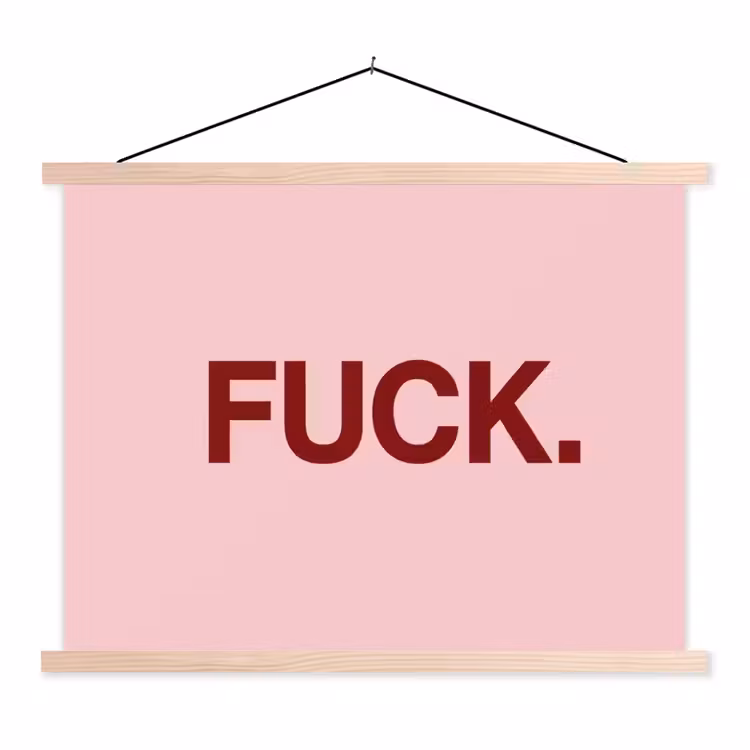 Schoolplaat - Statement - Krachtig - Roze — 1