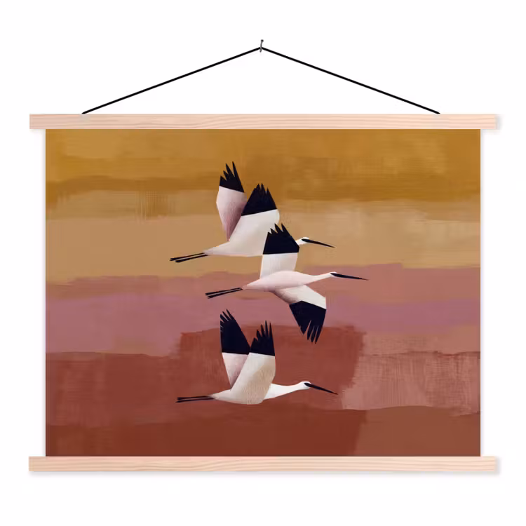 Schoolplaat - Vogels - Snavel - Abstract — 1