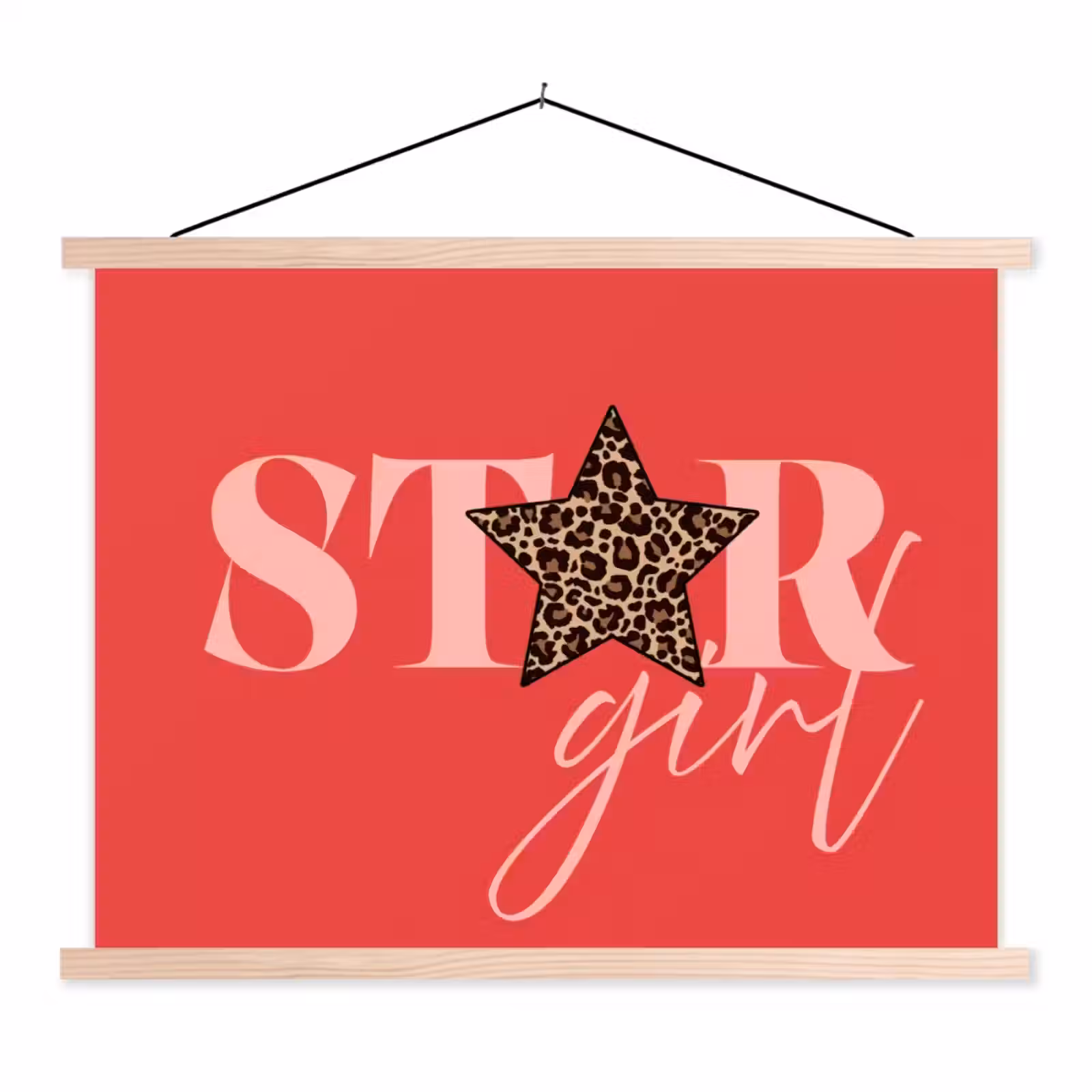 Schoolplaat - Star girl - Rood - Panter - Ster — 1