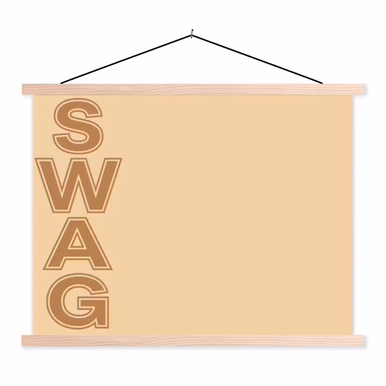 Schoolplaat - Swag - Bruin - Beige — 1