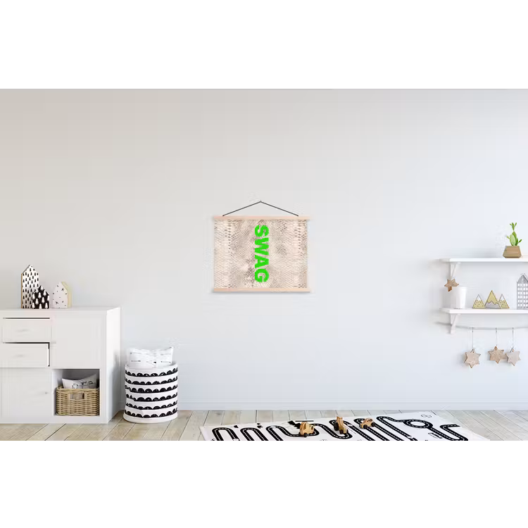Schoolplaat - Slangenprint - SWAG - Neon - Groen — 3