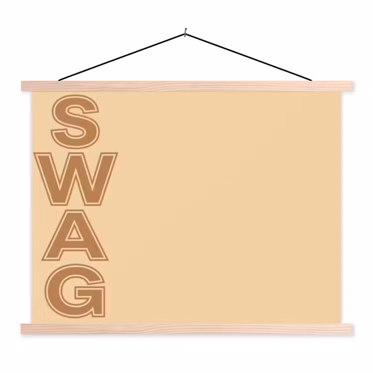 Schoolplaat - Swag - Bruin - Beige — 1