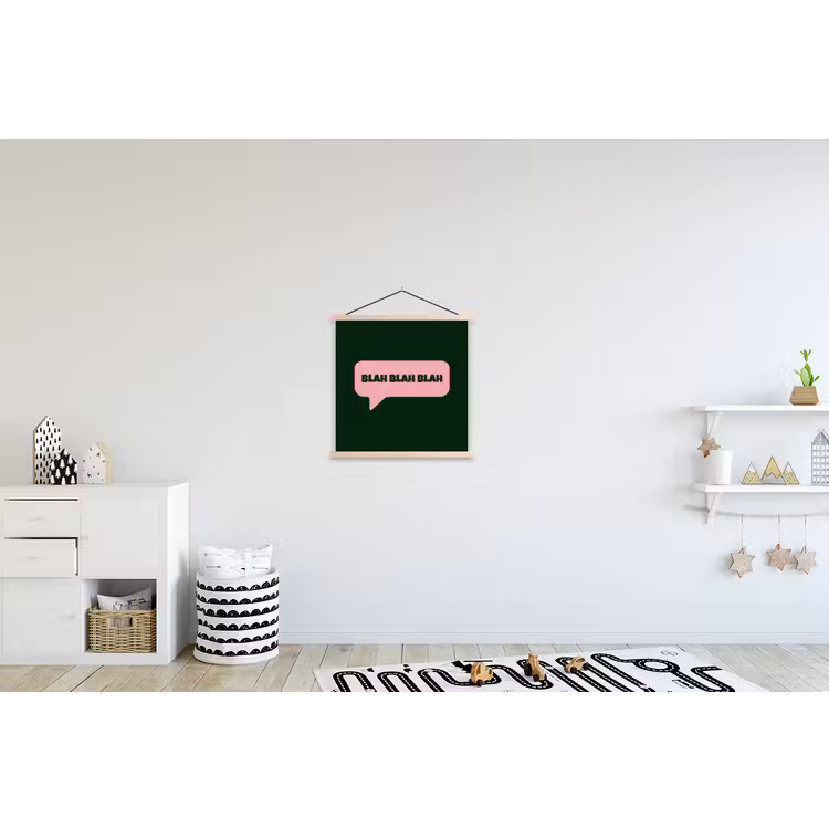 Schoolplaat - Tekstwolk - BLAH BLAH BLAH - Roze — 3