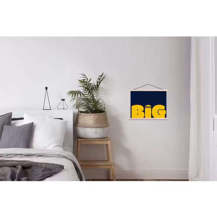 Schoolplaat - Think big - Blauw - Geel — 2