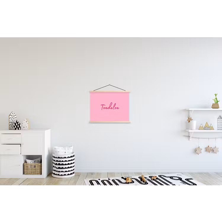 Schoolplaat - Toedeloe - Roze - Minimalistisch — 3