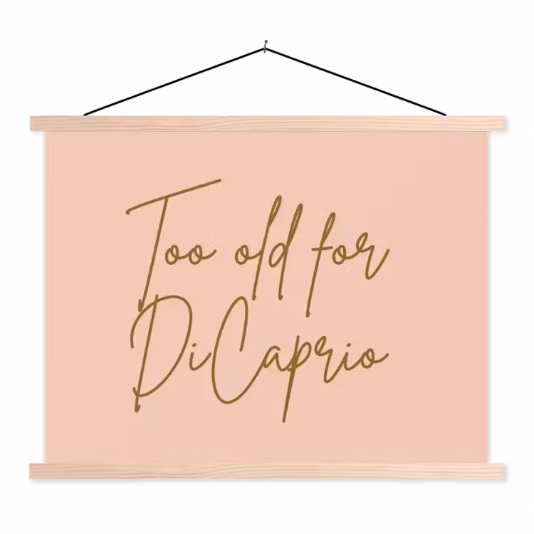 Schoolplaat - Too old for dicaprio - Roze - Groen — 1