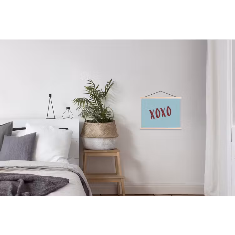 Schoolplaat - XOXO - Blauw - Rood — 2