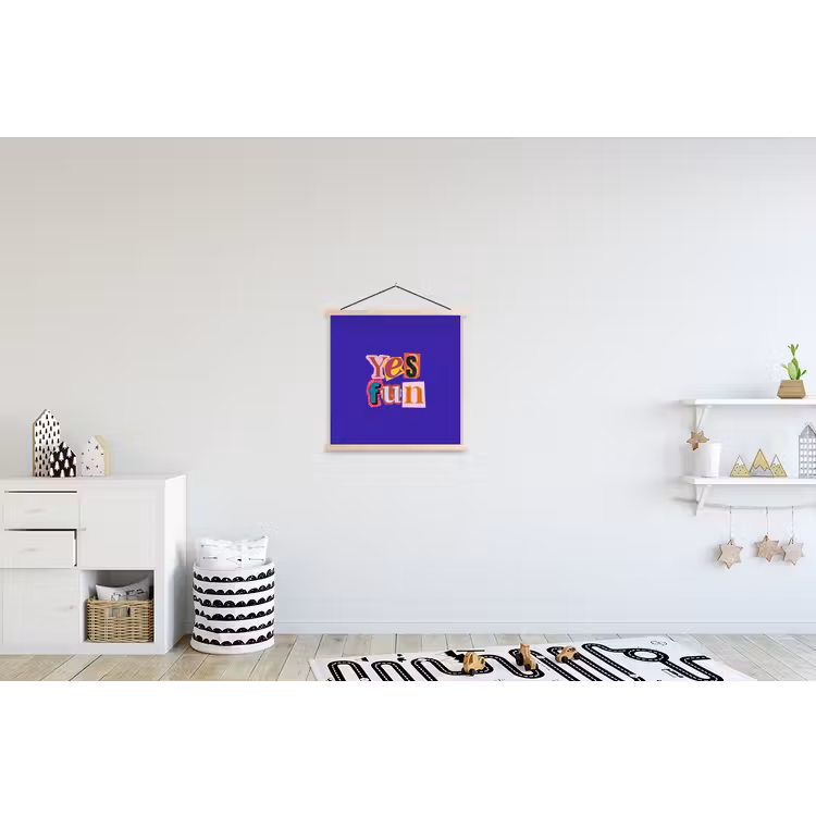Schoolplaat - Yes fun - Kleurrijk - Collage-stijl — 3