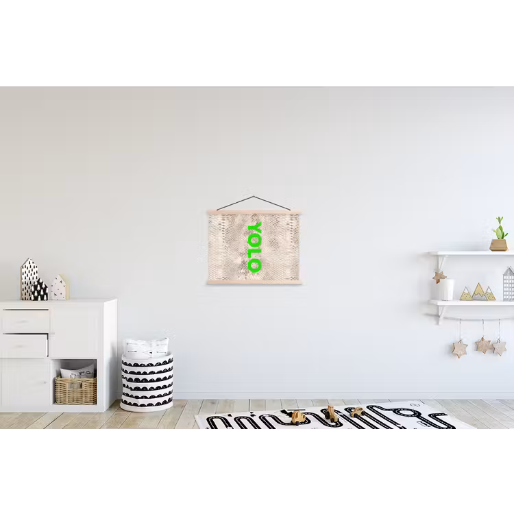 Schoolplaat - YOLO - Groen - Neon - Slangenprnt — 3