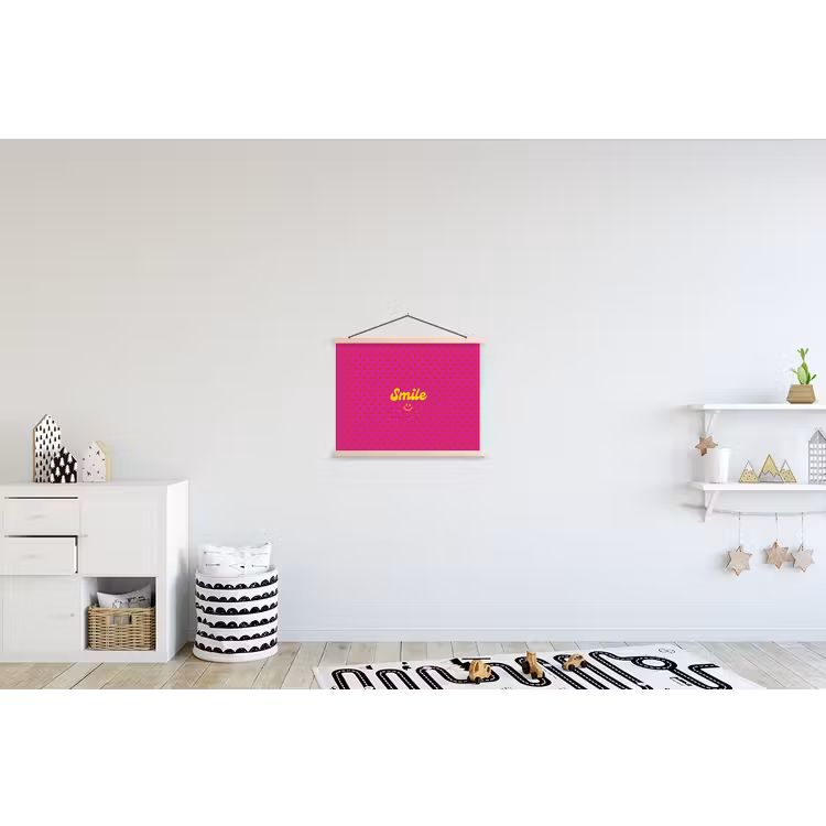 Schoolplaat - Smile - Stippen - Geel - Smiley - Roze — 3