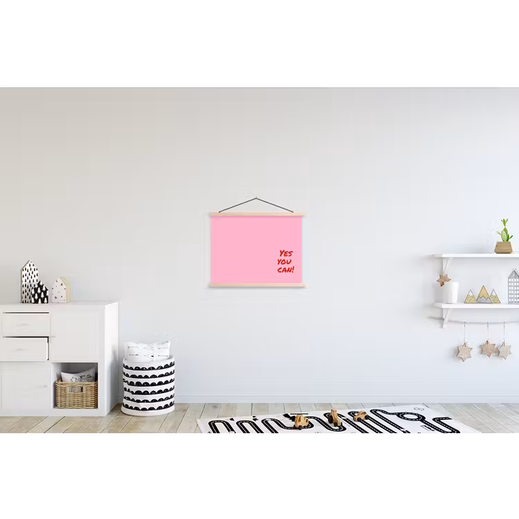 Schoolplaat - Yes you can do it - Rood - Roze — 3