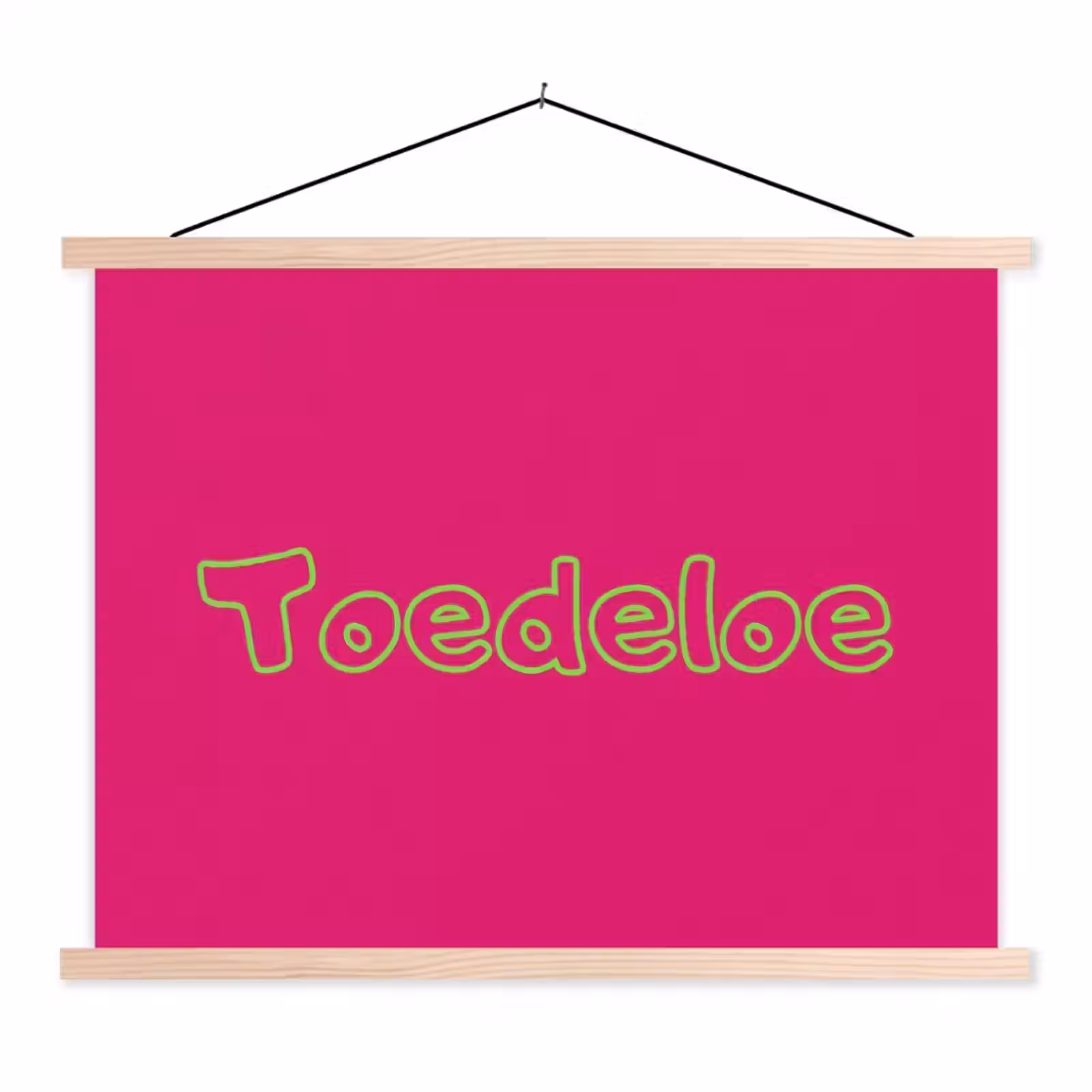 Schoolplaat - Toedeloe - Groen - Roze — 1