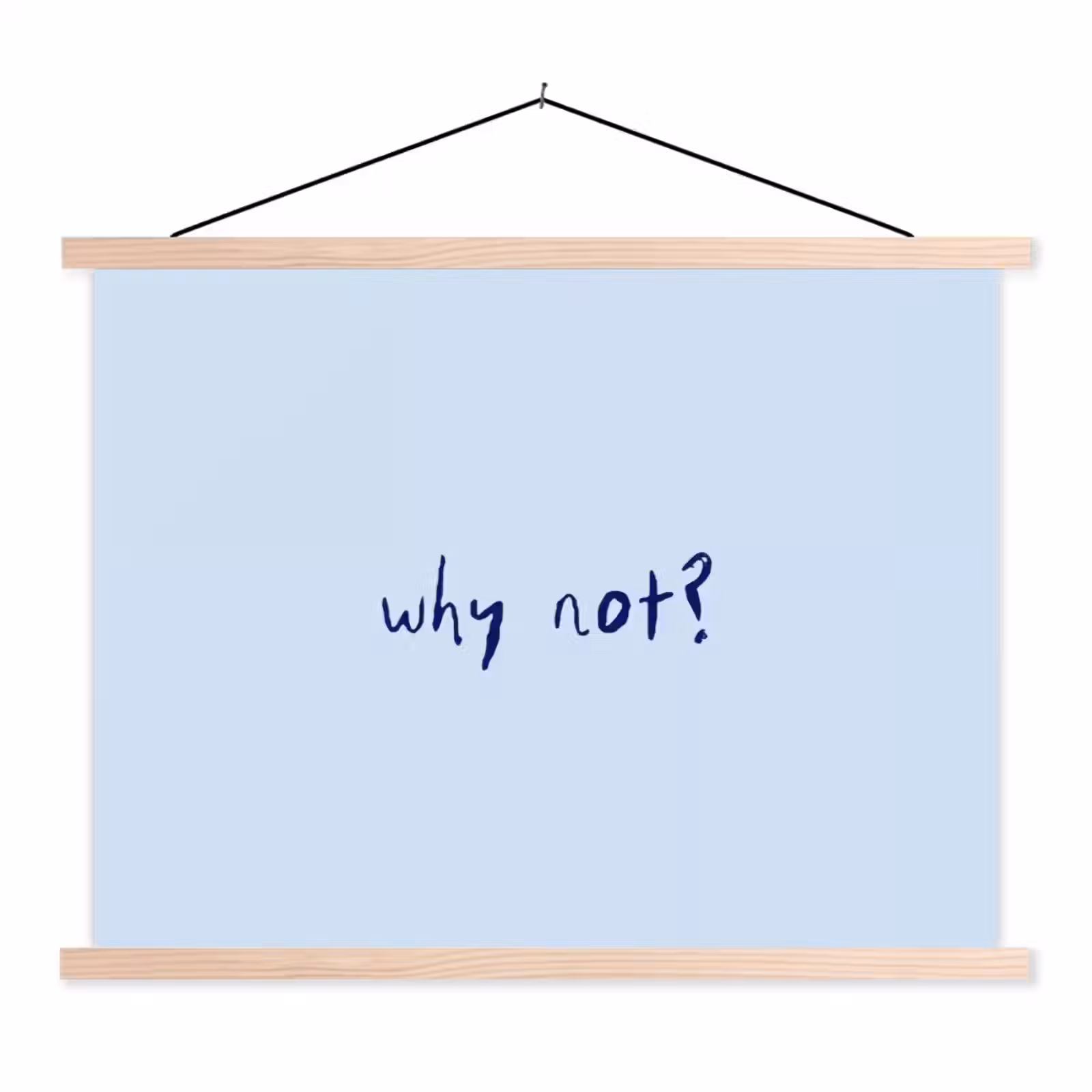 Schoolplaat - Why not - Blauw - Donker blauw - Quote — 1