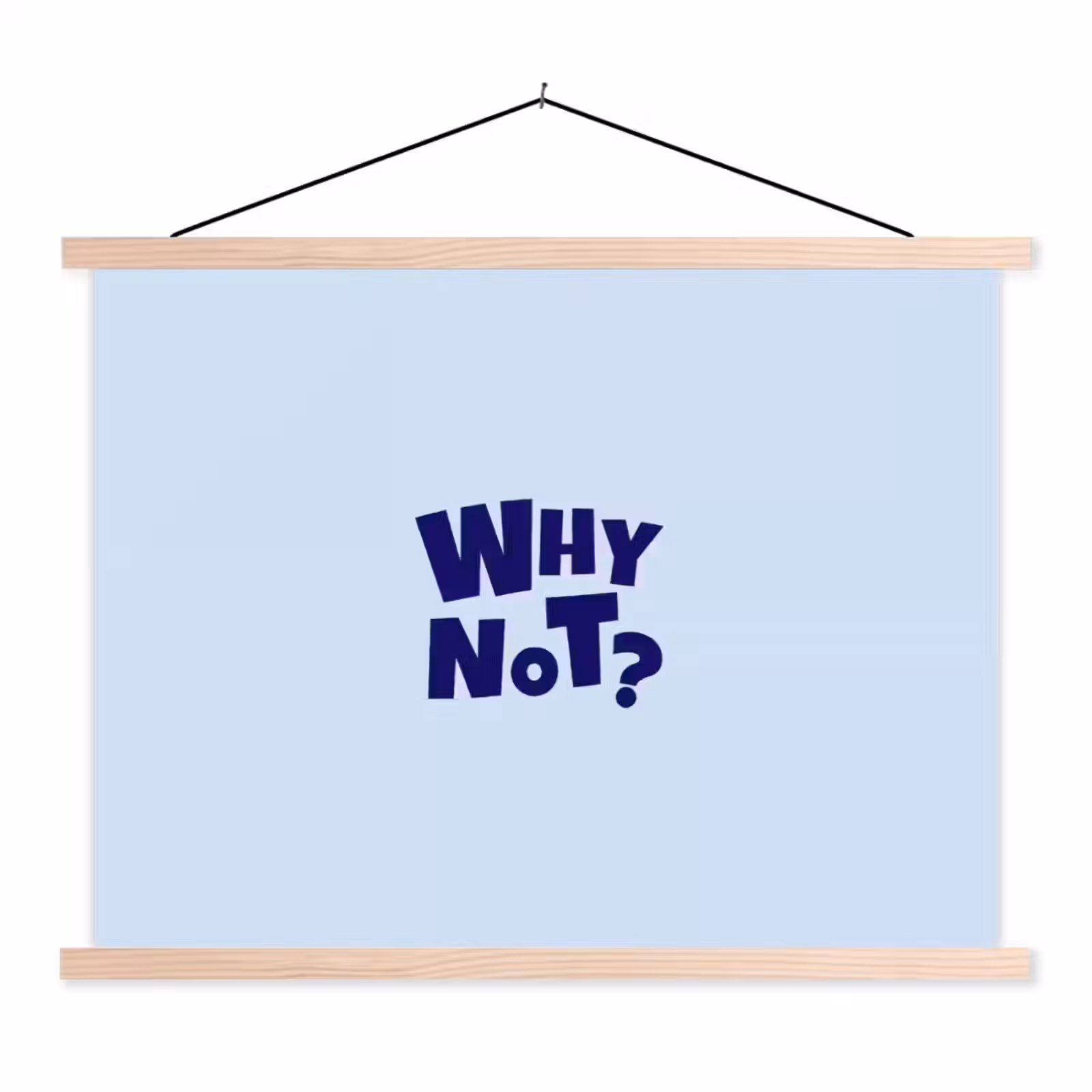 Schoolplaat - Why not - Blauw - Licht blauw - Quote — 1