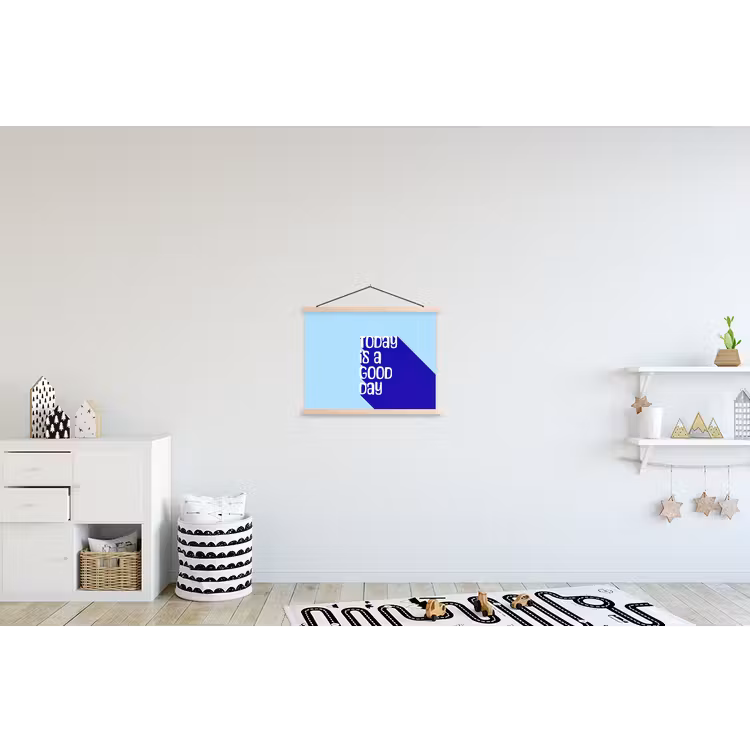Schoolplaat - Today is a good day - Blauw - Schaduw — 3