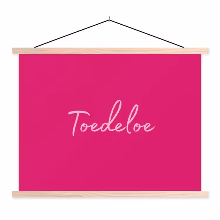 Schoolplaat - Toedeloe - Roze — 1