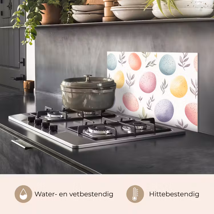 Spatscherm keuken - Eieren - Kleurrijk - Patroon — 7