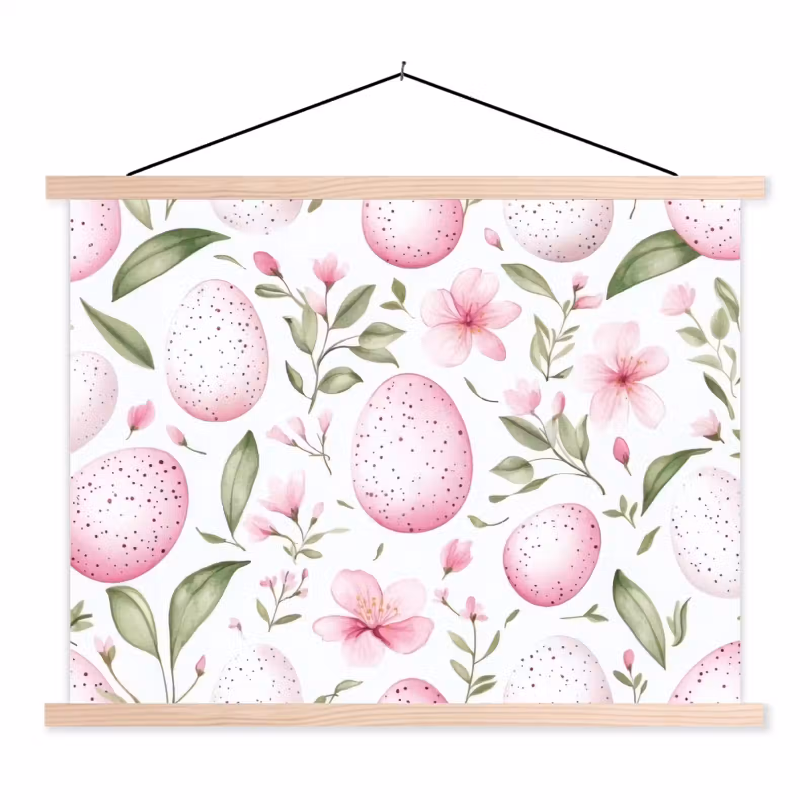 Schoolplaat - Patroon - Eieren - Roze - Pasen — 1