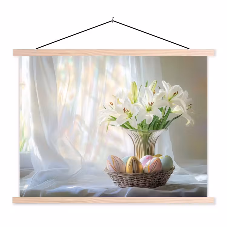 Schoolplaat - Vaas - Eieren - Bloemen — 1
