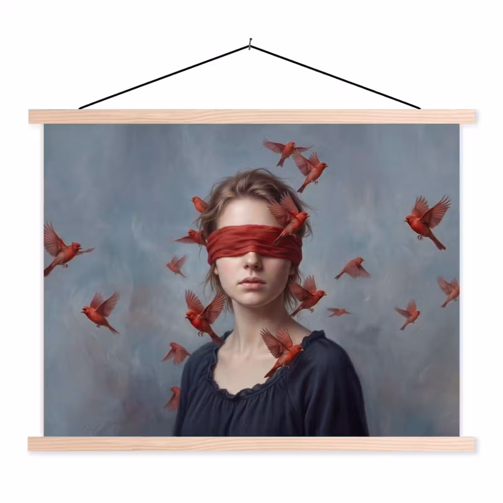 Schoolplaat - Portret - Krachtig - Rood — 1