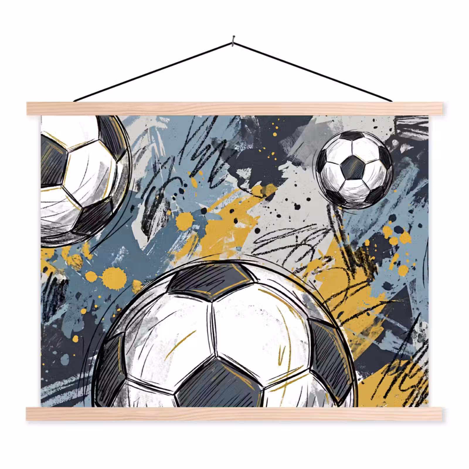 Schoolplaat - Voetbal - Abstract - Sport - Kleurrijk — 1