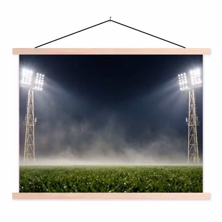 Schoolplaat - Stadion - Lichtmast - Sport - Nacht — 1