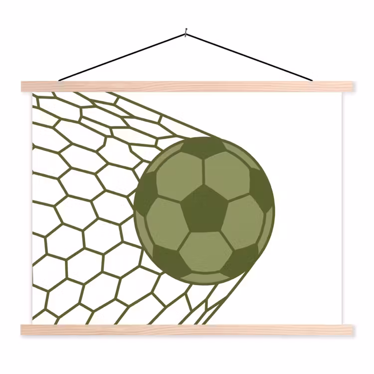Schoolplaat - Voetbal - Goal - Sport - Groen — 1