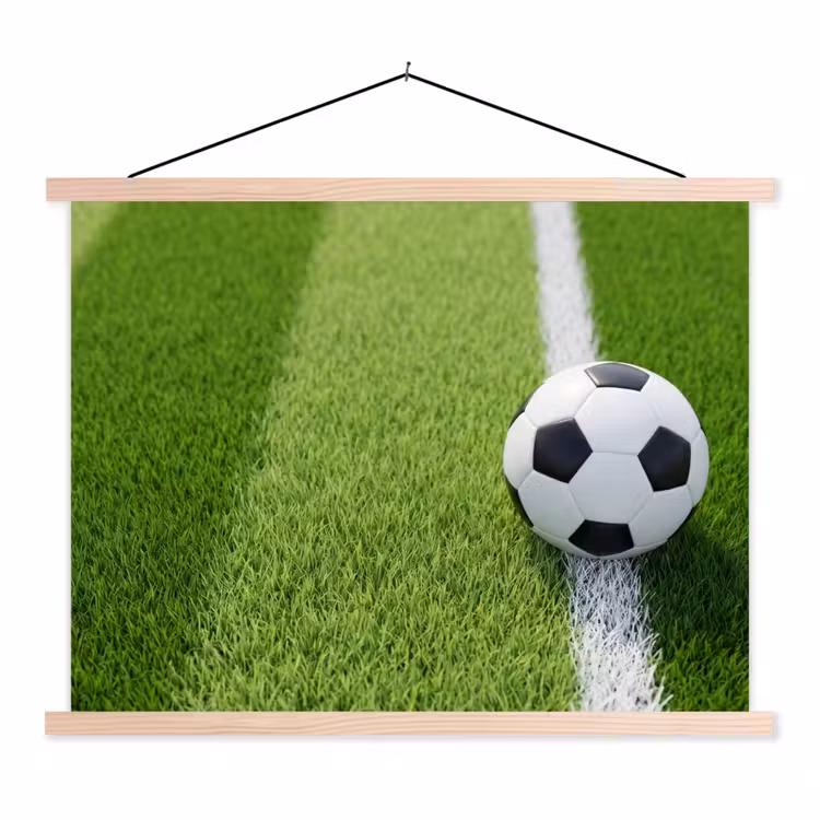 Schoolplaat - Voetbal - Grasveld - Sport - Groen — 1