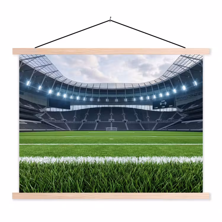 Schoolplaat - Voetbal - Stadion - Sport - Groen — 1
