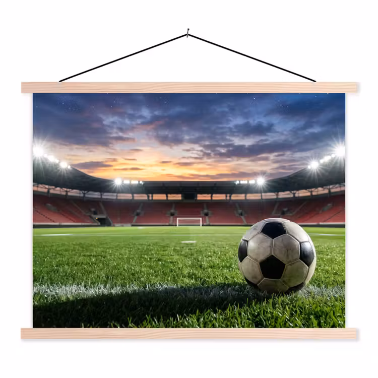 Schoolplaat - Voetbal - Stadion - Sport - Groen — 1