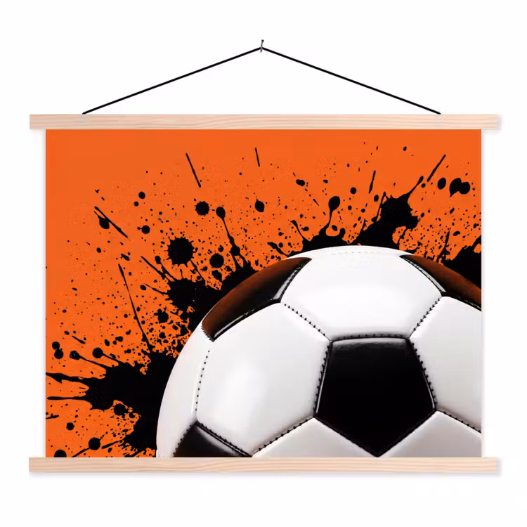 Schoolplaat - Voetbal - Verf - Sport - Oranje — 1