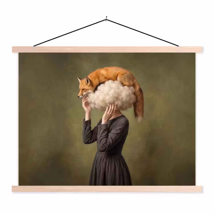 Schoolplaat - Vos - Surrealistisch - Groen — 1