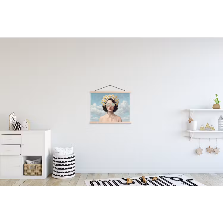 Schoolplaat - Vrouw - Narcissen - Geel — 3