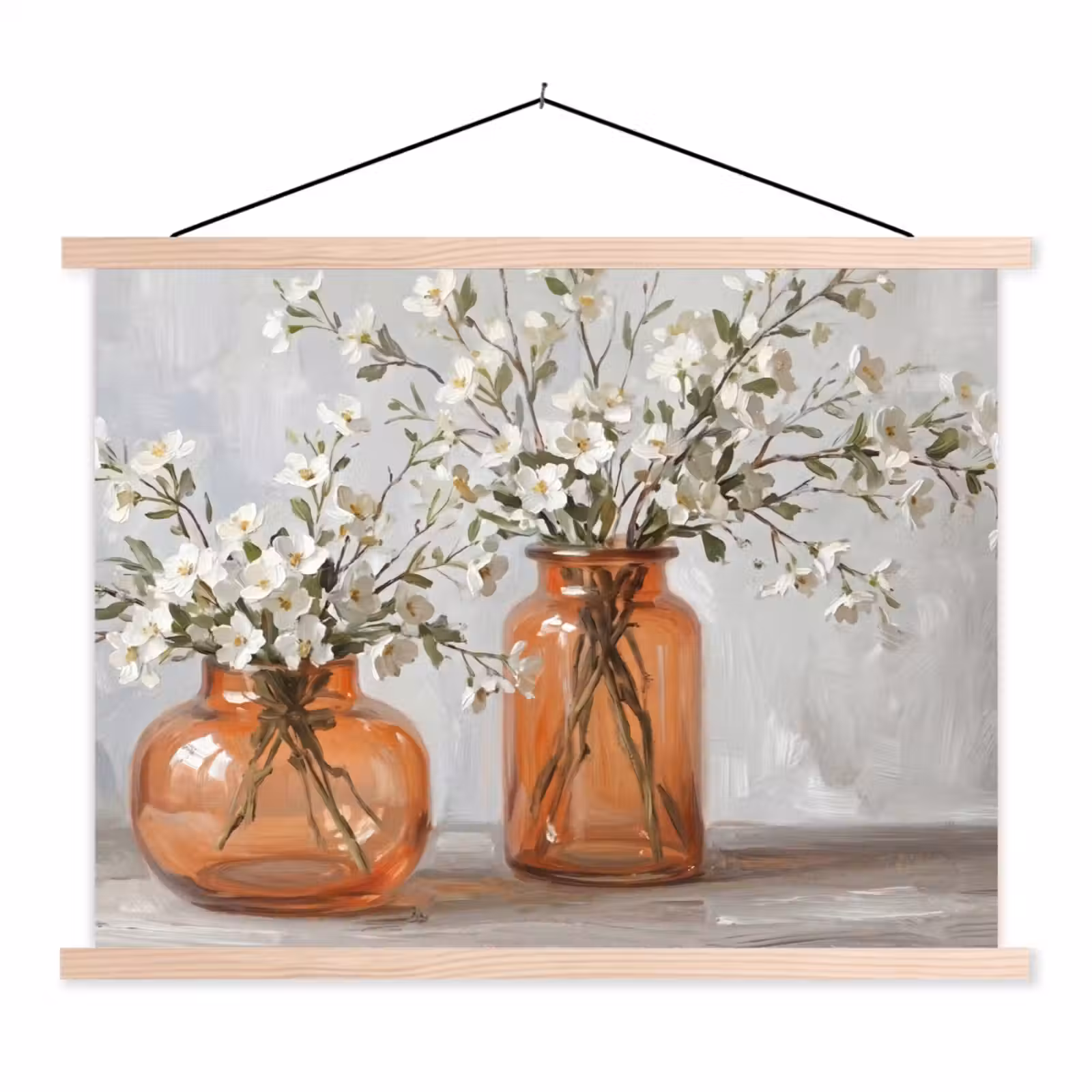 Schoolplaat - Vazen - Bloemen - Oranje — 1