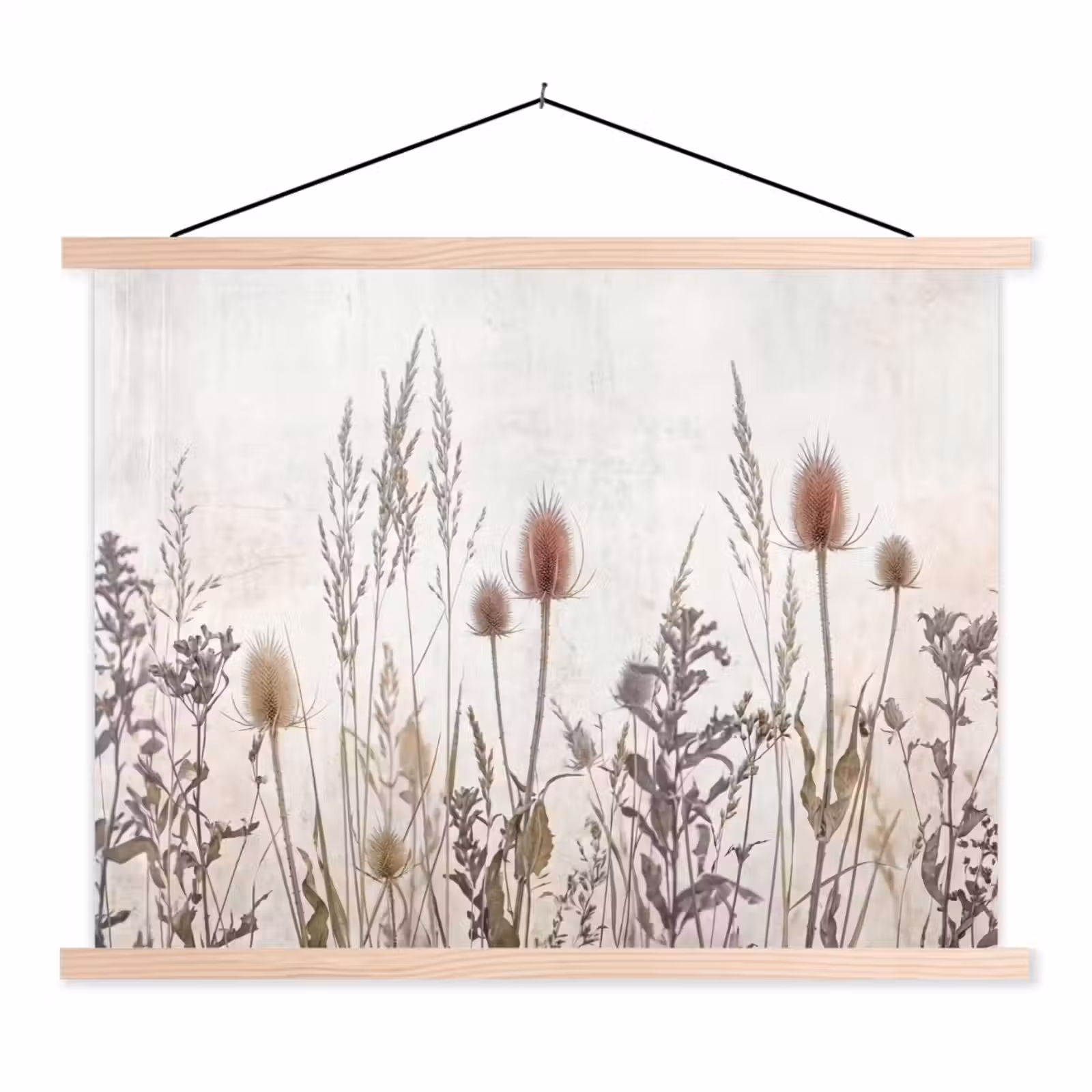 Schoolplaat - Weidebloemen - Design - Sepia — 1