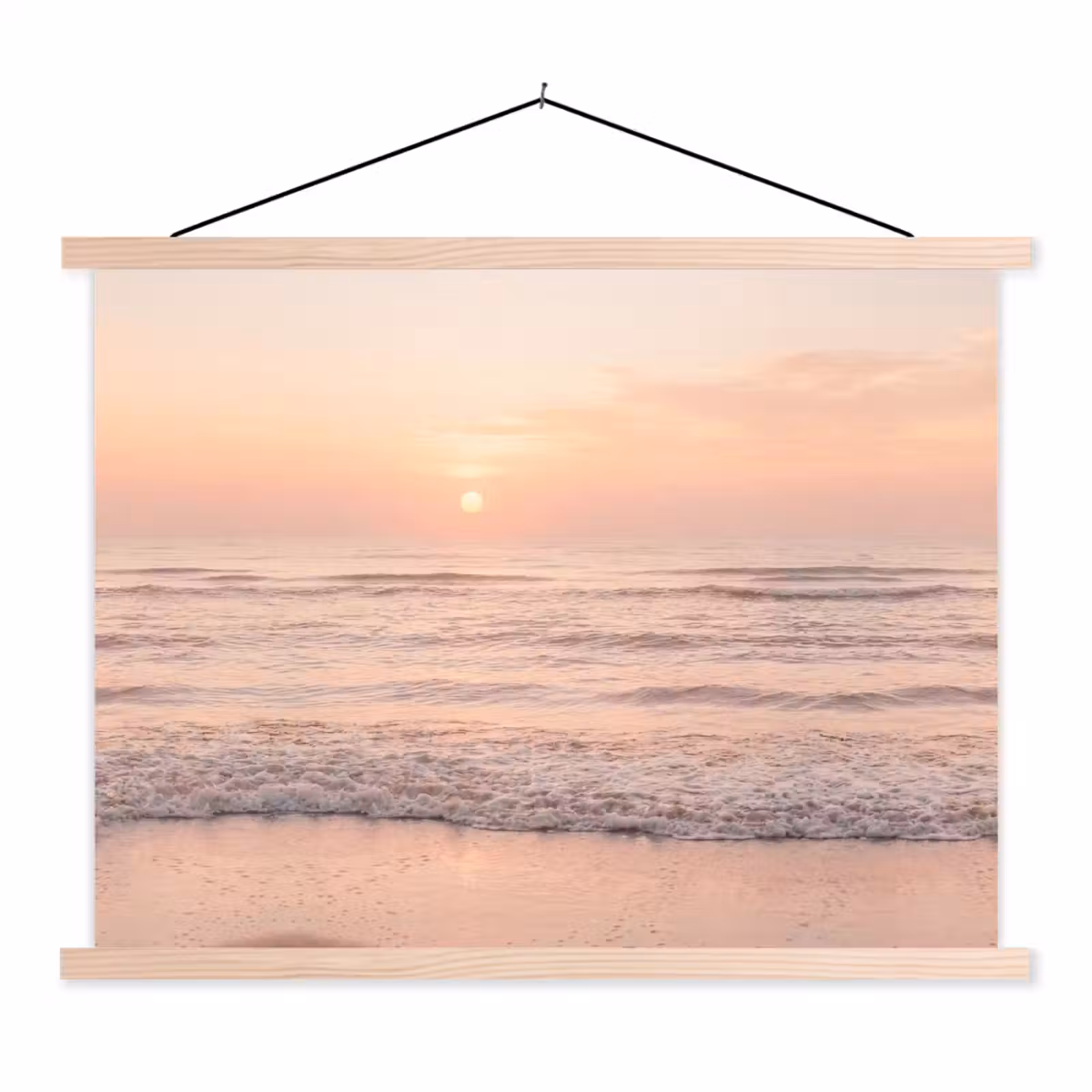 Schoolplaat - Zon - Strand - Roze — 1