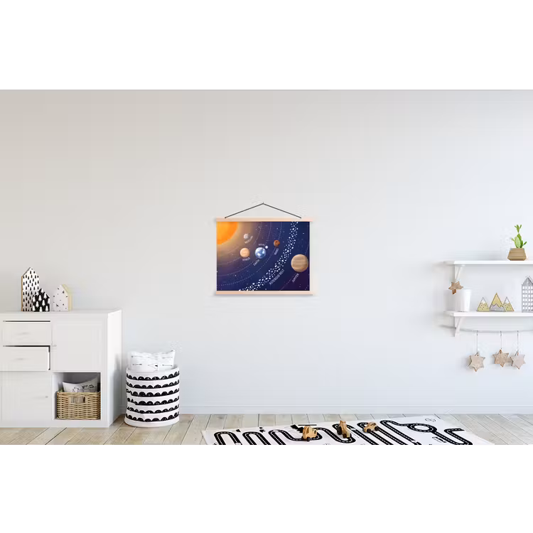Schoolplaat - Planetenstelsel - Ruimte - Illustratie — 3